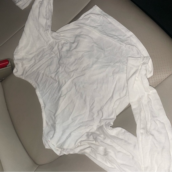 ruched tie front crop top - Picture 4 of 4